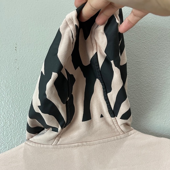 Adidas Stella Mccartney ASMC FZ Hooded Sweatshirt Zip Up Blush Black Size XS - Picture 7 of 10